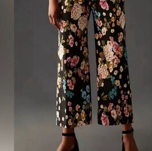 Anthropologie The Colette Wide Cropped leg pant by Maeve